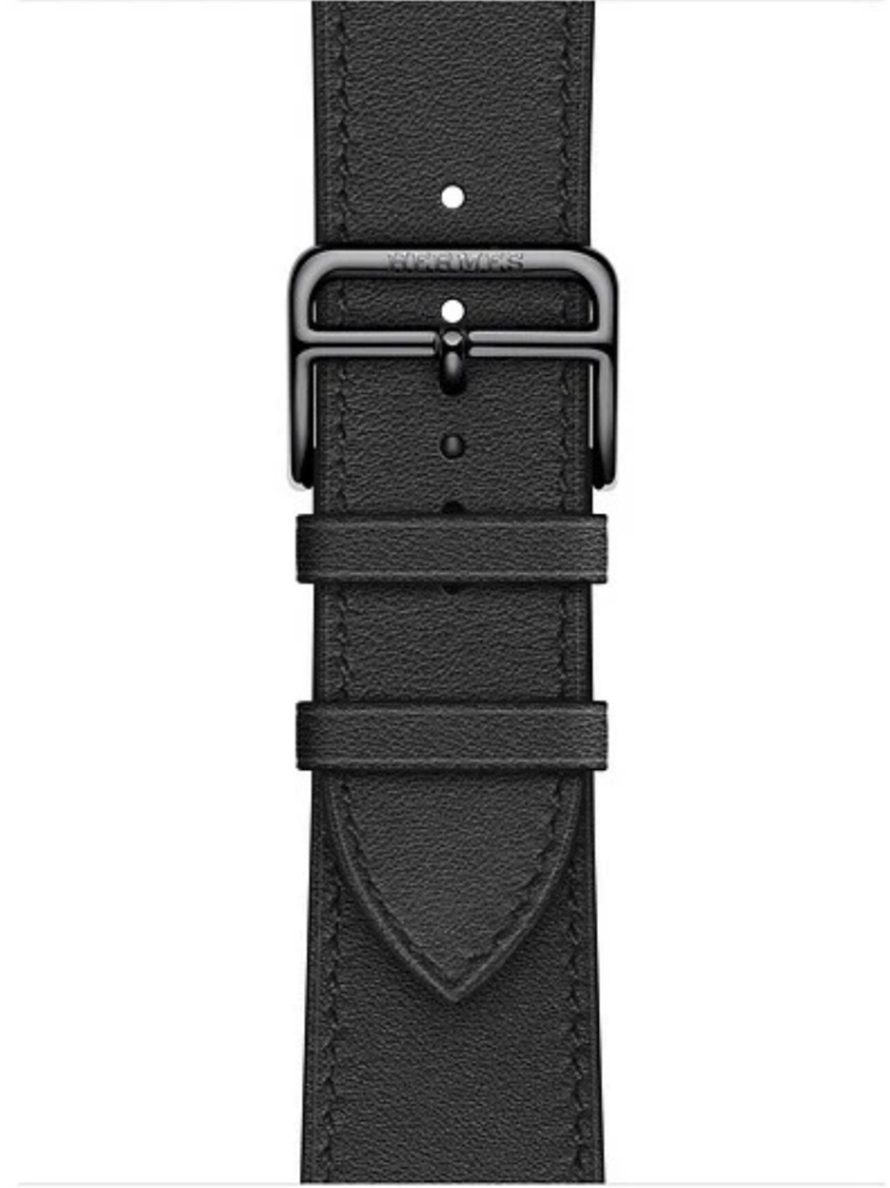 Hermès Apple Watch Band 44mm 45mm Noir Black Single Tour Leather